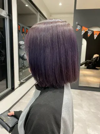 ミディアム maki💖 ボブ/縮毛矯正のヘアスタイル