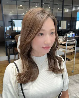 ロング パーマ 💍新宿ショート 💍岩田莉奈のヘアスタイル