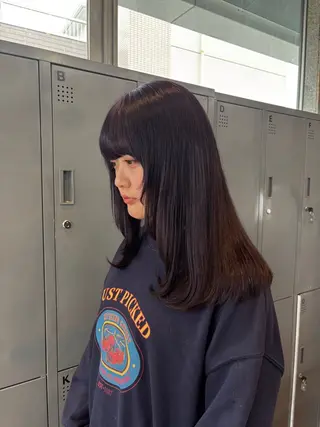 セミロング ☘️かわいいハイトー ン☘️nonokaのヘアスタイル