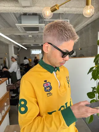 カラー パーマ メンズ 八谷 将平のヘアスタイル