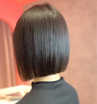 ショート カラー 莉乃/縮毛矯正/髪質 改善/艶カラーのヘアスタイル