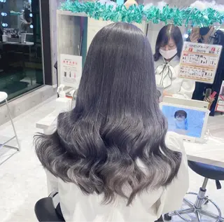 ロング カラー パーマ ヘアアレンジ メンズ キッズ ネイル マツエク・マツパ アイブロウ ハイトーン/ピンク 💗モモ໒꒱のヘアスタイル