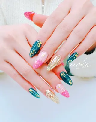 ネイル 胡蝶蘭レディースサロ ンNailMOKAのネイルデザイン