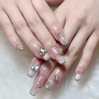 ネイル 🍑長さだし ワンホン💅モモコのネイルデザイン