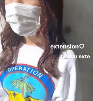 ロング カラー ナツミ/透明感カラー /酸性ストレートのヘアスタイル