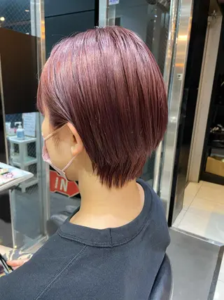 ショート カラー 女性リピ90%🍨 🩷佐藤みずきのヘアスタイル