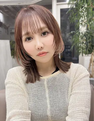 ミディアム 艶レイヤー🍊 加藤隆也のヘアスタイル