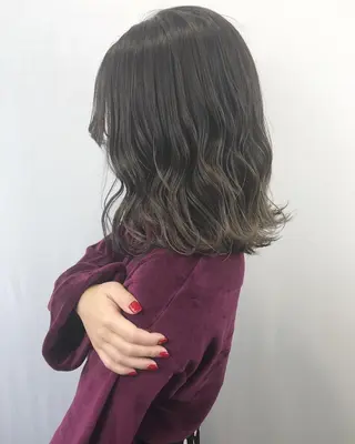 セミロング カラー 2nd所属・🤍2nd🤍田所 美希のヘアスタイル