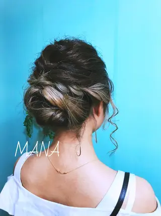 ヘアアレンジ Salon Mana✨三貴のマツエク・マツパデザイン