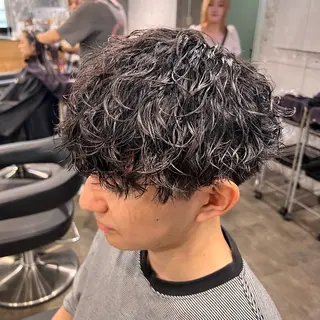 ショート カラー パーマ ヘアアレンジ メンズ キッズ 🔷横浜1のパーマ 職人🔷将太郎のヘアスタイル