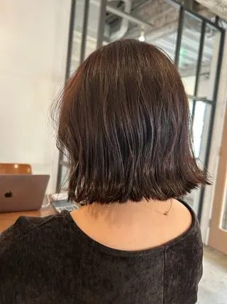 ミディアム 【🌈ボブ/縮毛矯正 /🌈】motoのヘアスタイル