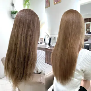 ロング 安井　昴 💫ブリーチ縮毛矯正のヘアスタイル