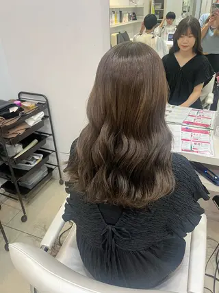ミディアム 【髪質改善カラー】 あむ·. ⟡ 🖤のヘアスタイル
