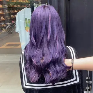 ロング カラー メンズ 熊谷ウルフ・レイヤー あゆむのヘアスタイル