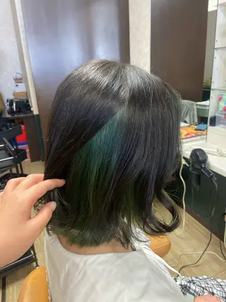 カラー 千上 結希奈のヘアスタイル