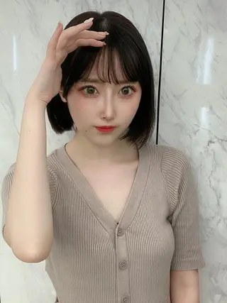 ショート COA 表参道所属・森田 陸/ボブ/艶髪 /オリーブグレージュのヘアスタイル