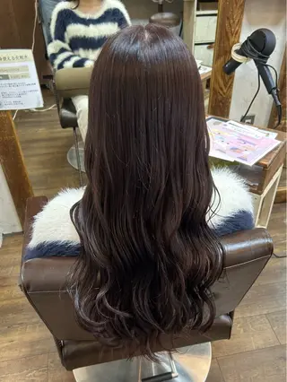 ロング カラー 徳 永のヘアスタイル