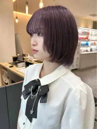 ミディアム カラー ✂️無料カットモデル ✂️佐々木悠月のヘアスタイル