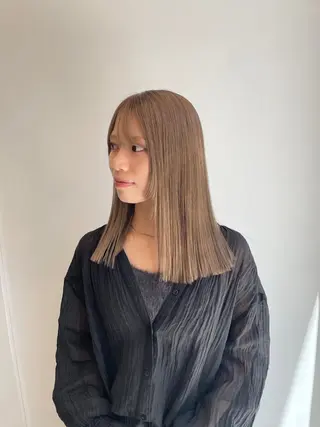 ロング カラー キルンサンピアン所属・ナチュラルカラー 児玉優香のヘアスタイル