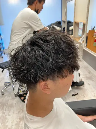 パーマ メンズ メンズ特化/パーマ/ フェードWATARUのヘアスタイル