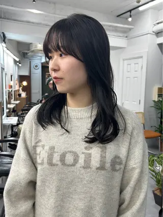 ロング カラー レイヤーボブ/ 艶カラー/サナ🌼のヘアスタイル