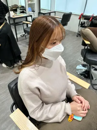 ロング カラー 艶髪レイヤー上田 紗也🇰🇷💗のヘアスタイル