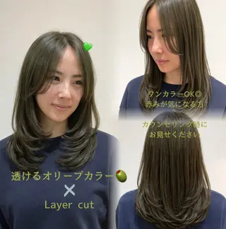 ロング カラー キラ🌟 艶感color🎀のヘアスタイル