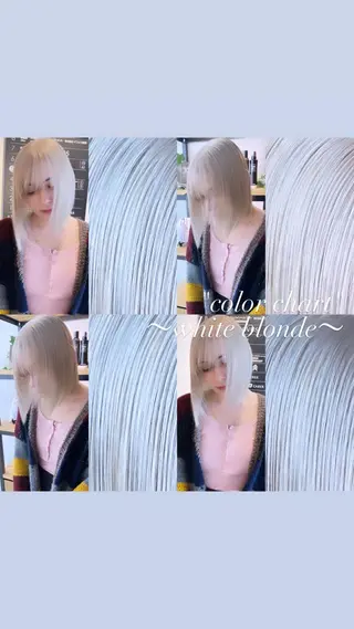 ミディアム カラー 💜ハイトーン💛 マジカルかいちゃんのヘアスタイル