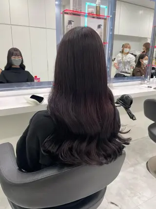 セミロング カラー ヘアアレンジ Ella所属・nana【艶髪】/ レイヤー/縮毛矯正のヘアスタイル