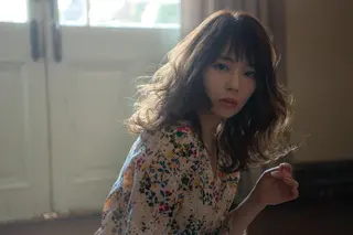 ミディアム belta 姫路山吹 カラーモデル募集のヘアスタイル