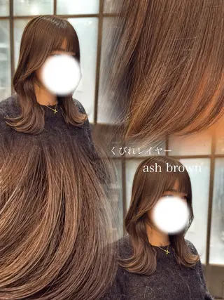 ミディアム レイヤーカット /momocaのヘアスタイル