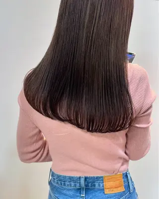 セミロング カラー 表参道/赤み無し 透明感 colorのヘアスタイル