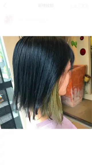 セミロング カラー パーマ ヘアアレンジ メンズ キッズ ネイル マツエク・マツパ サロンドミルク 原宿のヘアスタイル