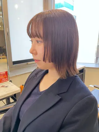 ミディアム noa hair design 町田店所属・miyu♡̷̷ 韓国ヘア/顔まわりのヘアスタイル