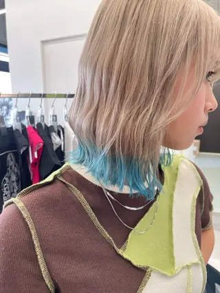 ミディアム カラー 薬院浄水通/ショート /ボブ/rukaのヘアスタイル