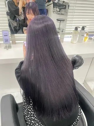 ロング カラー 大人っぽ韓国🤍ブリ ーチ/mitsukiのヘアスタイル