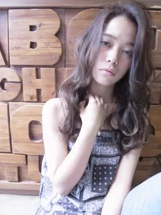 ロング カラー 北條 優輝のヘアスタイル