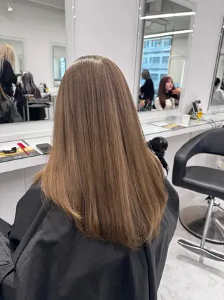 ロング カラー ヘアアレンジ 透け上品ハイトーン 職人ゆうと🤍のヘアスタイル