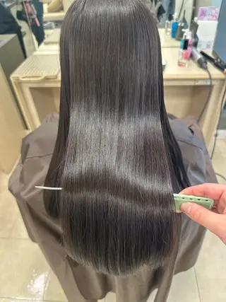 ロング カラー お悩み改善 黄金比みくのヘアスタイル