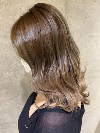 ミディアム カラー LA KING GINZA TOKYO所属・🧡ショートの達人 🧡SHOのヘアスタイル