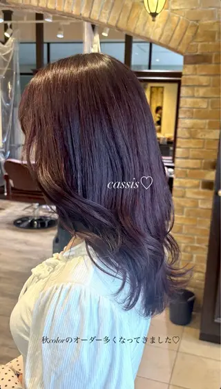 カラー Ly hair / nanoha🤍のヘアスタイル