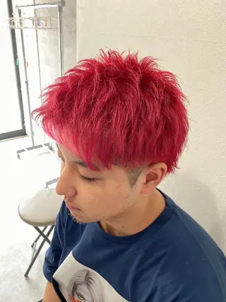 ショート カラー メンズ Bleachi 大宮West所属・鈴木拓也 メンズカットのヘアスタイル