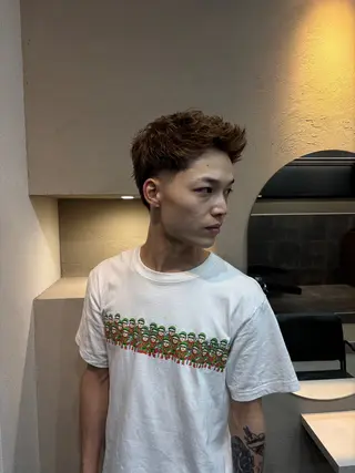 ショート パーマ メンズ STAND博多所属・⛽️STAND 博多⛽️のヘアスタイル