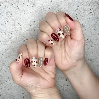 ロング カラー パーマ ヘアアレンジ メンズ キッズ ネイル マツエク・マツパ Salon Ｋのネイルデザイン