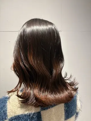 ミディアム ❄️艶カラー/レイヤ ー/ボブ/mao❄️のヘアスタイル