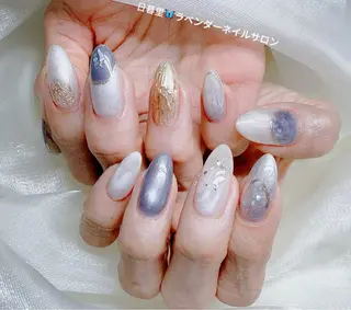 ネイル ラベンダー💖日暮里 ルル💖ネイルのネイルデザイン