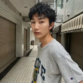 ショート パーマ メンズ スパイキーショート/ メンズヘア/hugeのヘアスタイル