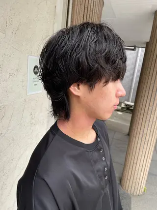 ショート パーマ メンズ 万都里 MATSURIのヘアスタイル