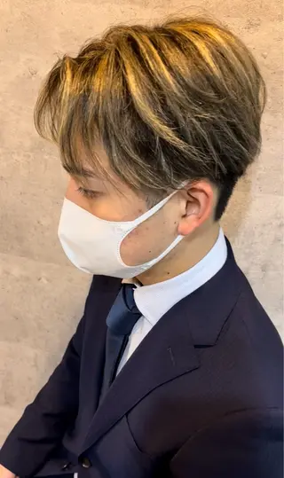 カラー メンズ ダブルカラー 新宿のヘアスタイル
