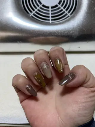 ロング aki_orenge nailのネイルデザイン